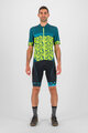 KARPOS Tricou de ciclism cu mânecă scurtă - JUMP - galben/albastru