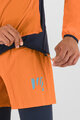 KARPOS Jachetă rezistentă la vânt de ciclism - LOT EVO - portocaliu/negru