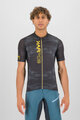 KARPOS Tricou de ciclism cu mânecă scurtă - GREEN FIRE - negru/galben