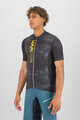 KARPOS Tricou de ciclism cu mânecă scurtă - GREEN FIRE - negru/galben