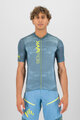 KARPOS Tricou de ciclism cu mânecă scurtă - GREEN FIRE - galben/albastru