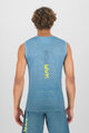 KARPOS Tricou de ciclism fără mâneci - VERVE MESH - albastru