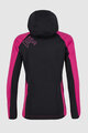 KARPOS Jachetă rezistentă la vânt de ciclism - LAVAREDO WINTER KIDS - roz/negru