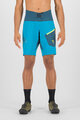 KARPOS Pantaloni scurți de ciclism fără bretele - VAL DI DENTRO - albastru