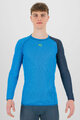KARPOS Tricou de ciclism cu mânecă lungă - DINAMICO OCTA - albastru