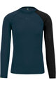 KARPOS Tricou de ciclism cu mânecă lungă - DINAMICO MERINO 130 - albastru/negru