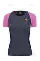 KARPOS Tricou de ciclism cu mânecă scurtă - LAVAREDO EVO W - negru/roz