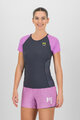 KARPOS Tricou de ciclism cu mânecă scurtă - LAVAREDO EVO W - negru/roz