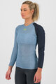 KARPOS Tricou de ciclism cu mânecă lungă - DINAMICO OCTA W - albastru