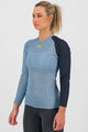 KARPOS Tricou de ciclism cu mânecă lungă - DINAMICO OCTA W - albastru