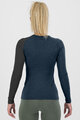 KARPOS Tricou de ciclism cu mânecă lungă - DINAMICO MERINO 130 W - albastru/negru