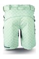 HAVEN Pantaloni scurți de ciclism fără bretele - CUBES - verde