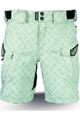 HAVEN Pantaloni scurți de ciclism fără bretele - CUBES - verde
