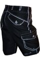 HAVEN Pantaloni scurți de ciclism fără bretele - COMPETITOR - negru/alb