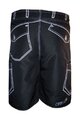 HAVEN Pantaloni scurți de ciclism fără bretele - COMPETITOR - negru/alb