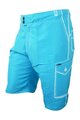 HAVEN Pantaloni scurți de ciclism fără bretele - COMPETITOR - albastru/alb