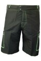 HAVEN Pantaloni scurți de ciclism fără bretele - COMPETITOR - negru/verde