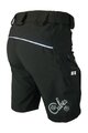 HAVEN Pantaloni scurți de ciclism fără bretele - CUBES II - negru