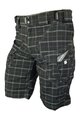 HAVEN Pantaloni scurți de ciclism fără bretele - CUBES II - negru/gri