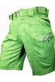 HAVEN Pantaloni scurți de ciclism fără bretele - CUBES II - verde