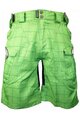 HAVEN Pantaloni scurți de ciclism fără bretele - CUBES II - verde