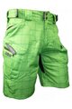 HAVEN Pantaloni scurți de ciclism fără bretele - CUBES II - verde