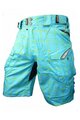 HAVEN Pantaloni scurți de ciclism fără bretele - CUBES II - albastru
