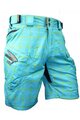 HAVEN Pantaloni scurți de ciclism fără bretele - CUBES II - albastru