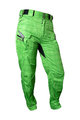 HAVEN Pantaloni de ciclism lungi fără bretele - CUBES KINGSIZE II - verde
