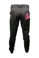 HAVEN Pantaloni de ciclism lungi fără bretele - FUTURA - negru/roz