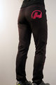 HAVEN Pantaloni de ciclism lungi fără bretele - FUTURA - negru/roz