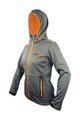 HAVEN Jachetă termoizolantă de ciclism - THERMOTEC WOMEN - gri/portocaliu