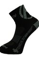 HAVEN Șosete clasice de ciclism - LITE SILVER NEO 2PAK - negru/gri
