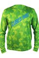 HAVEN Tricou de ciclism cu mânecă lungă de vară - CUBES NEO LONG - verde