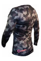 HAVEN Tricou de ciclism cu mânecă lungă de vară - PEARL NEO LONG - negru/roz