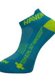 HAVEN Șosete de gleznă de ciclism - SNAKE SILVER NEO 2PAK - albastru/galben