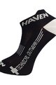 HAVEN Șosete de gleznă de ciclism - SNAKE SILVER NEO 2PAK - negru/alb