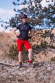 HAVEN Pantaloni scurți de ciclism fără bretele - SINGLETRAIL WMS - roșu