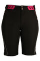 HAVEN Pantaloni scurți de ciclism fără bretele - SINGLETRAIL WMS - negru/roz