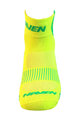 HAVEN Șosete clasice de ciclism - LITE SILVER NEO 2PAK - galben/verde