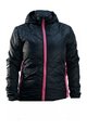HAVEN Jachetă termoizolantă de ciclism - THERMAL - negru/roz