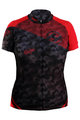 HAVEN Tricou de ciclism cu mânecă scurtă - SINGLETRAIL WOMEN - negru/roșu