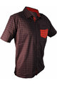 HAVEN cămașă - AGNESS SLIMFIT - negru/roșu
