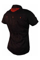 HAVEN cămașă - AGNESS SLIMFIT - negru/roșu