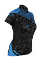 HAVEN Tricou de ciclism cu mânecă scurtă - SINGLETRAIL WOMEN - negru/albastru