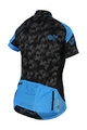 HAVEN Tricou de ciclism cu mânecă scurtă - SINGLETRAIL WOMEN - negru/albastru