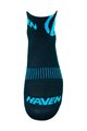 HAVEN Șosete clasice de ciclism - LITE SILVER NEO 2PAK - negru/albastru