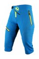 HAVEN Pantaloni scurți de ciclism fără bretele - 3/4 ENERGY THREEQ - albastru/galben