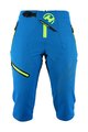 HAVEN Pantaloni scurți de ciclism fără bretele - 3/4 ENERGY THREEQ - albastru/galben