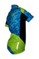 HAVEN Tricou de ciclism cu mânecă scurtă - SINGLETRAIL KID - albastru/verde